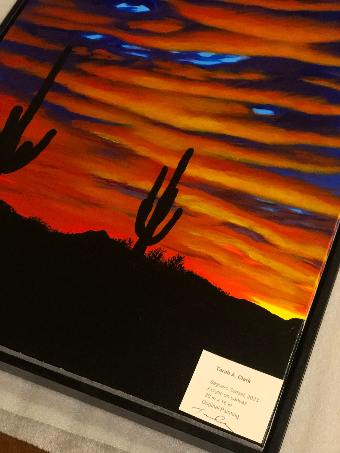 "Saguaro Sunset"-Original Painting (SOLD)