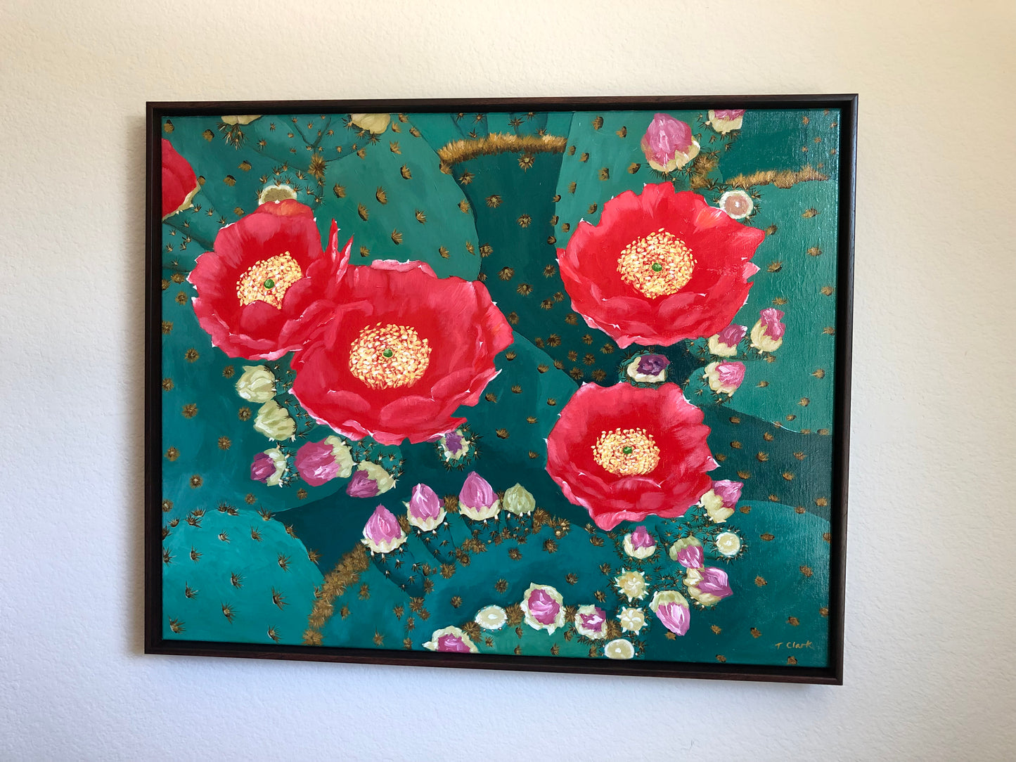 "Prickly Pear Bloom"-Original Painting